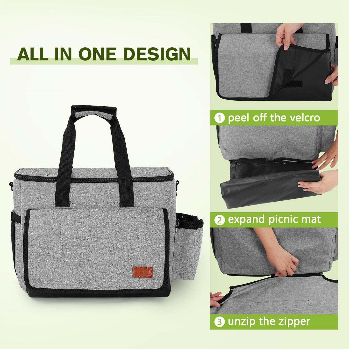 Dog Travel Bag With a Free Picnic Mat